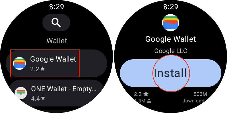 Instale Google Wallet en el Galaxy Watch 5