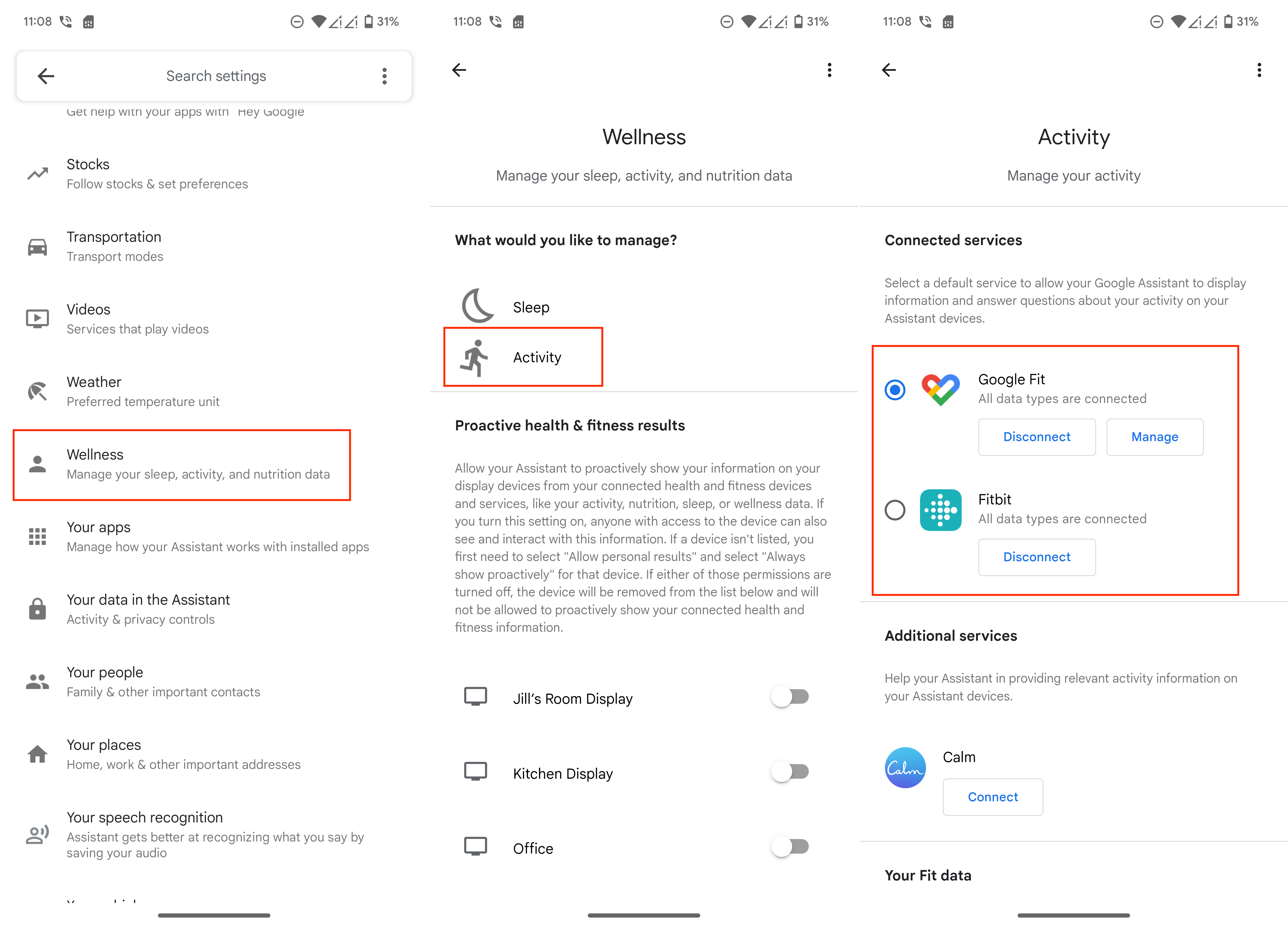Conecta Fitbit y Google Fit a Google Assistant