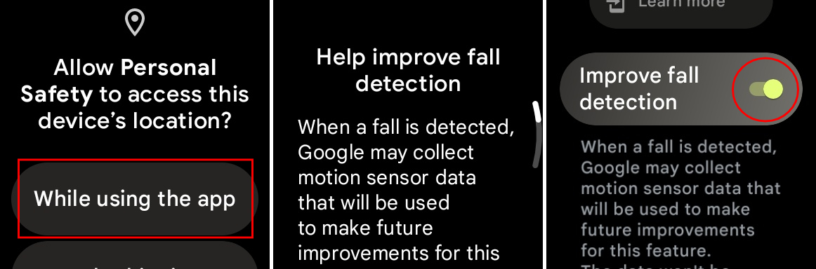 Activa la detección de caídas en el Pixel Watch