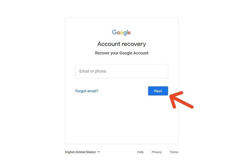 Recuperación de la cuenta de Gmail